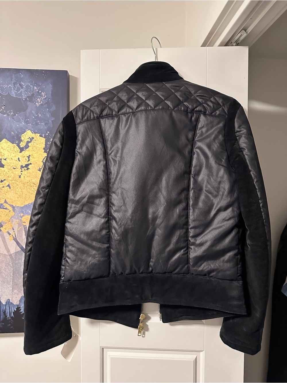 Vivienne Westwood Black Quilted Bomber Jacket
